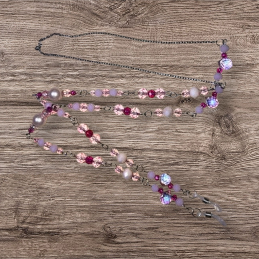 Glasses Chain - Beads and Mixed Metals