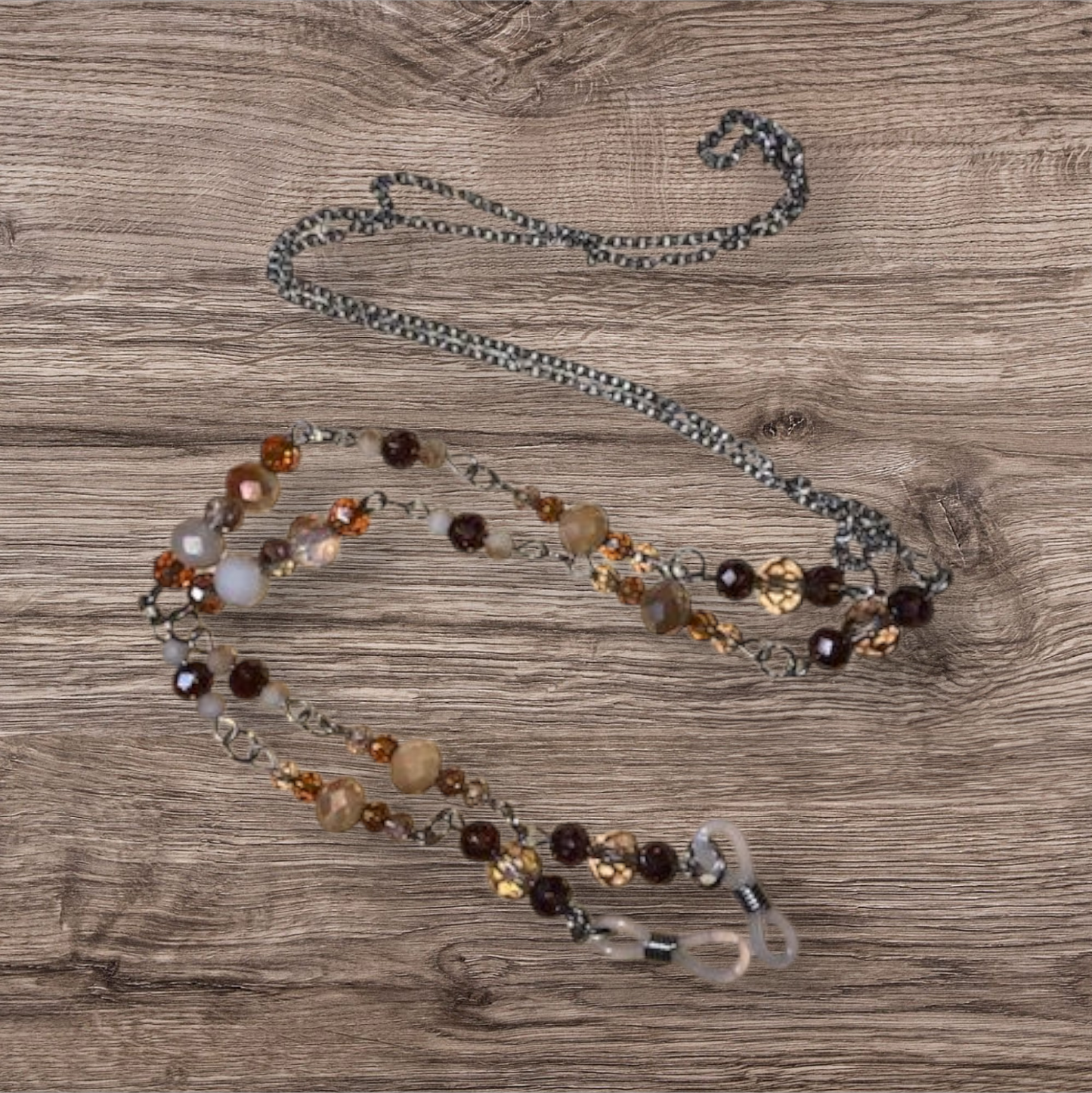 Glasses Chain - Beads and Mixed Metals