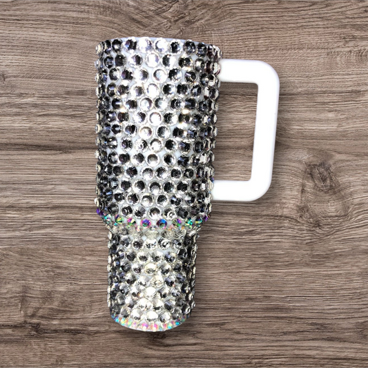 Mini Rhinestone Lip Balm Tumbler Keychains